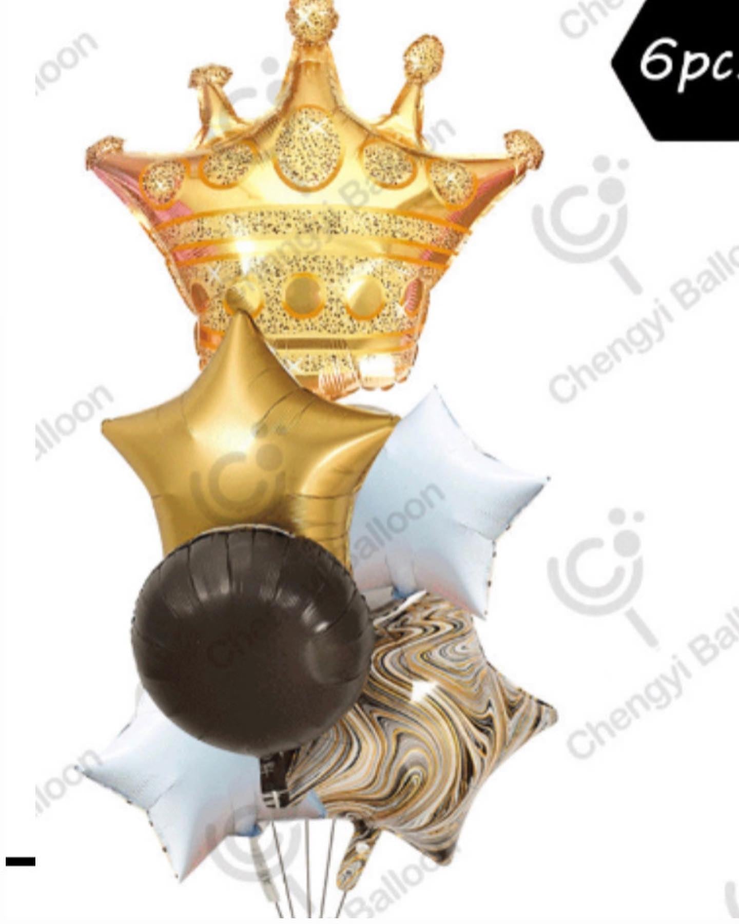 Crown Balloon kit, foil balloon