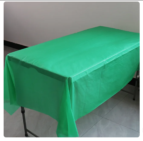 Plastic plain tablecover