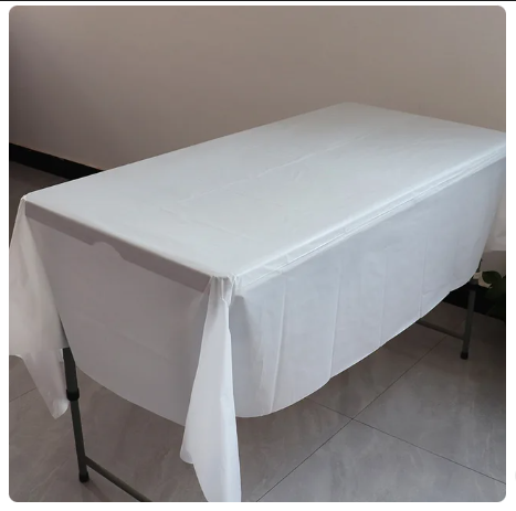 Plastic plain tablecover