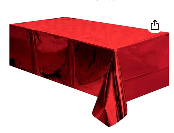 Table cover aluminum foil