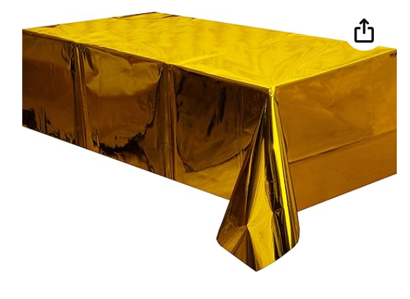 Table cover aluminum foil