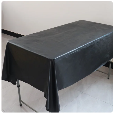 Plastic plain tablecover