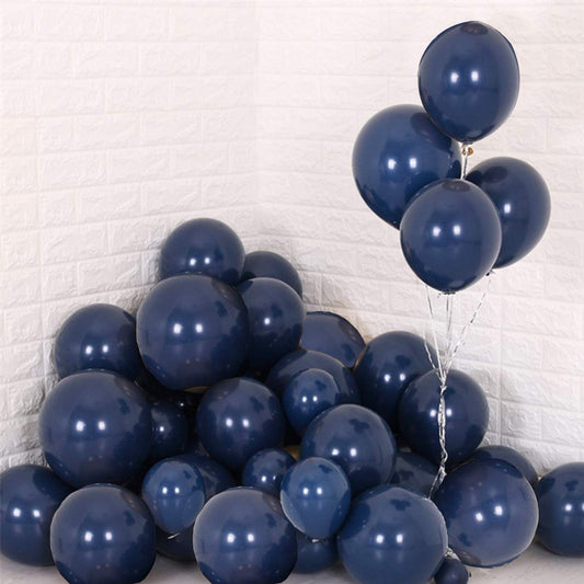 Navy blue latex balloon