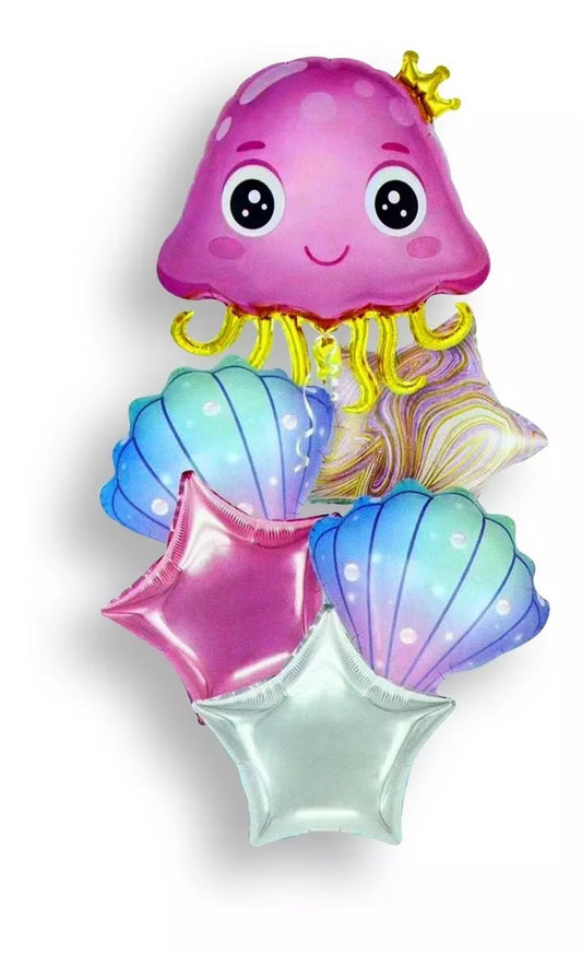 Jelly fish Balloon kit (foil balloon)