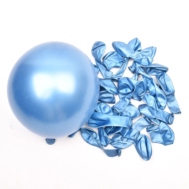 Chrome light blue balloon latex