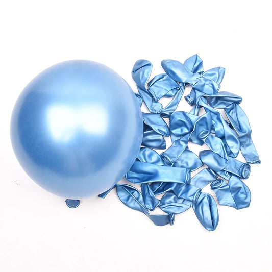 Chrome light blue balloon latex