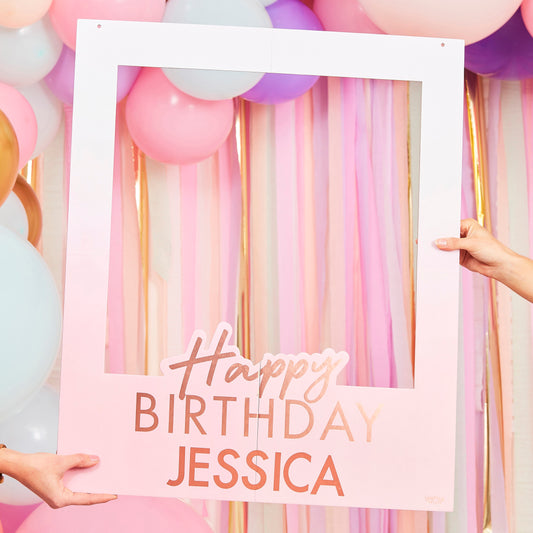 Birthday Selfie Photo Booth Frame