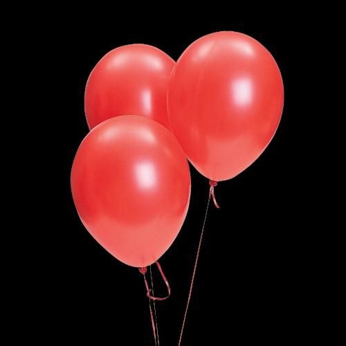 Red latex balloon