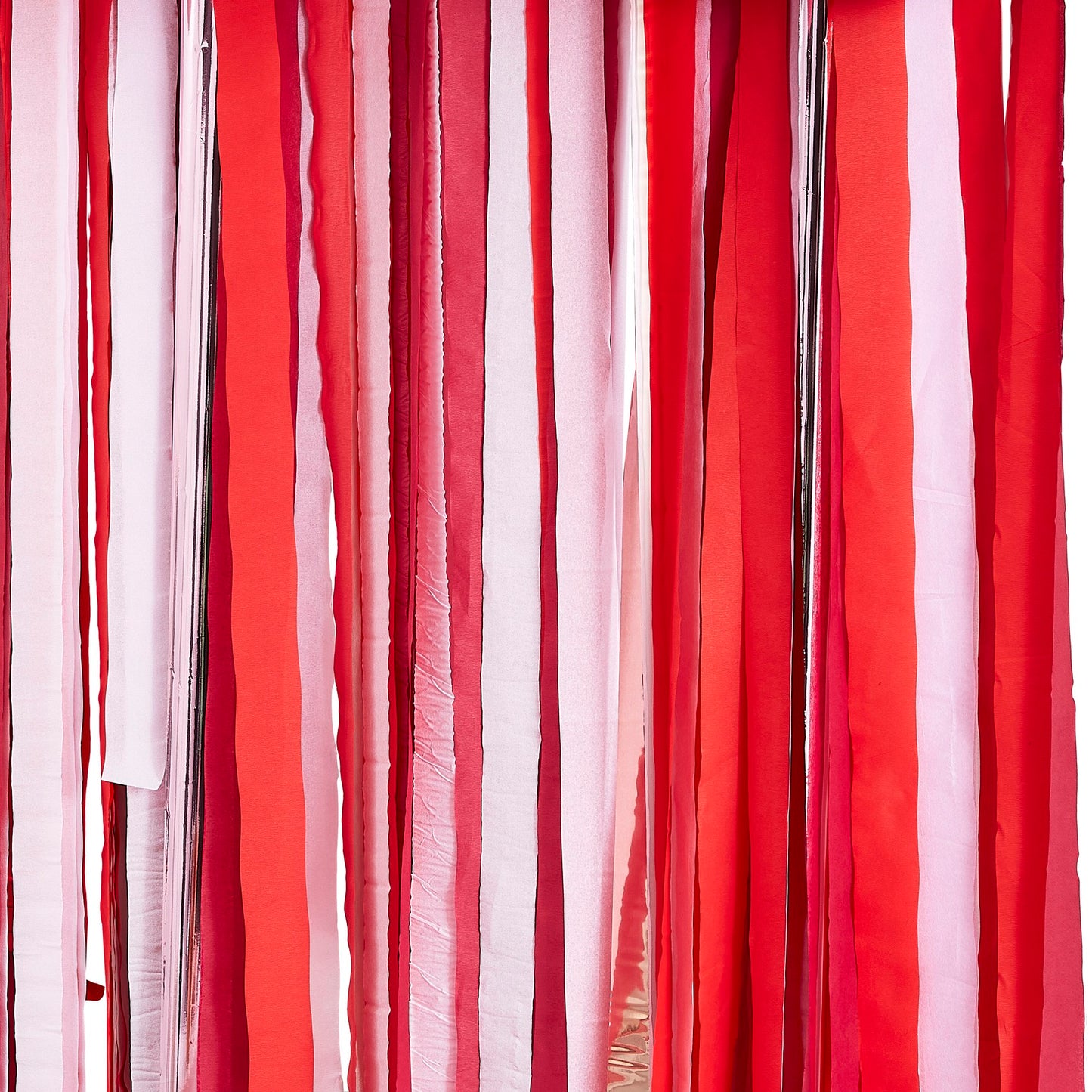 Rose Gold , pink and red streamer backdrop