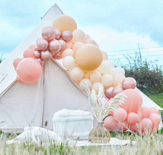 Luxe Peach, Nude And Rose Gold Balloon Arch Kit