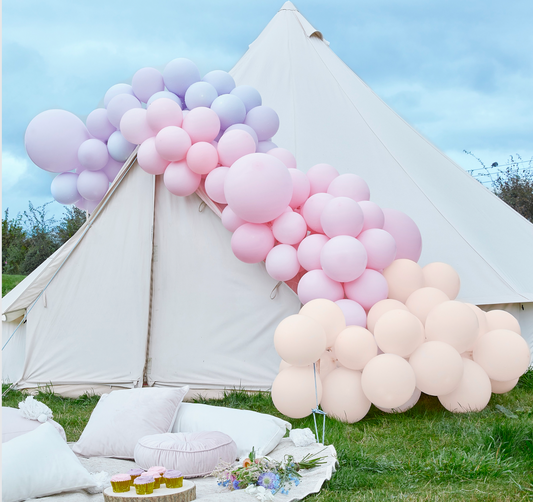 Luxe Pastel Pink and Purple Balloon Arch Kit