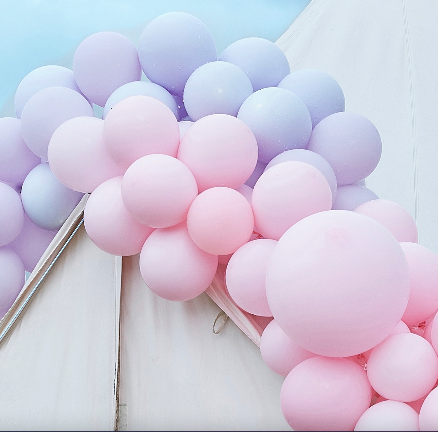 Luxe Pastel Pink and Purple Balloon Arch Kit