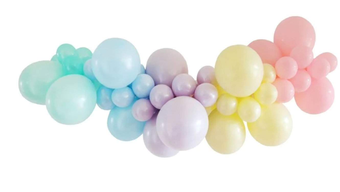 Lux Mix Pastel Balloon Garland Kit