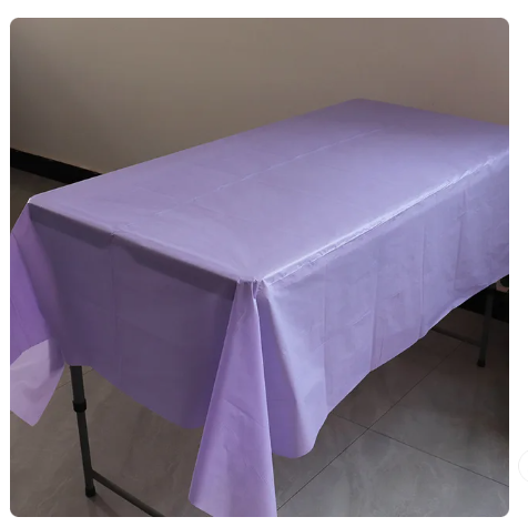 Plastic plain tablecover