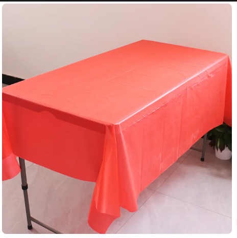 Plastic plain tablecover