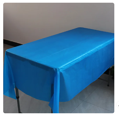 Plastic plain tablecover