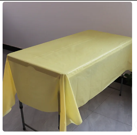 Plastic plain tablecover