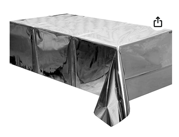 Table cover aluminum foil