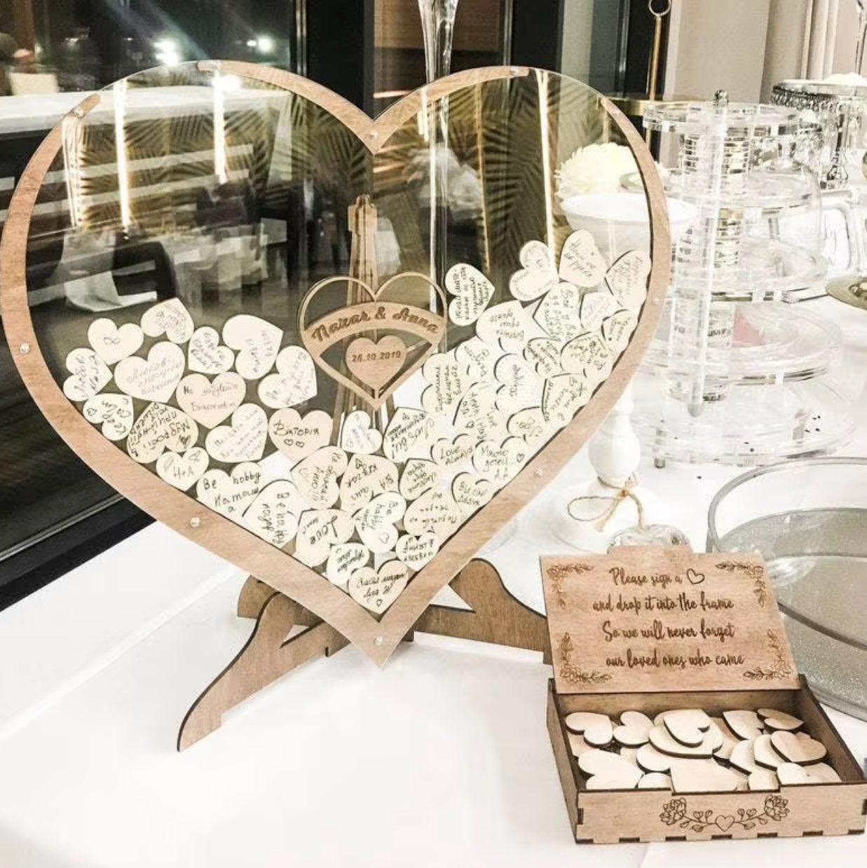 Wedding Heart Shaped Drop Frame