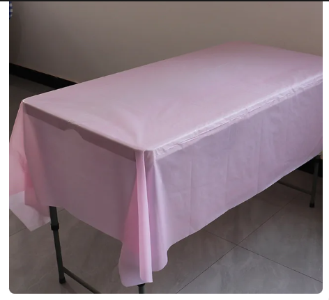 Plastic plain tablecover