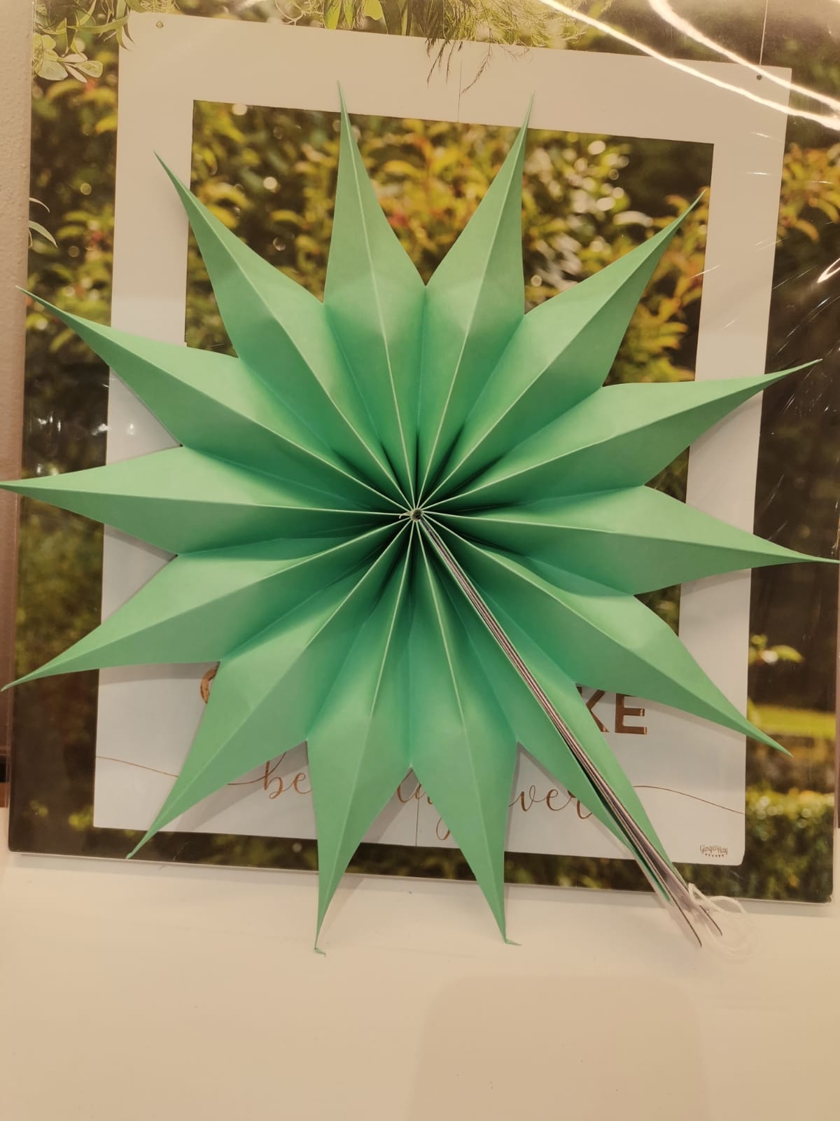 Star shaped paper decoration