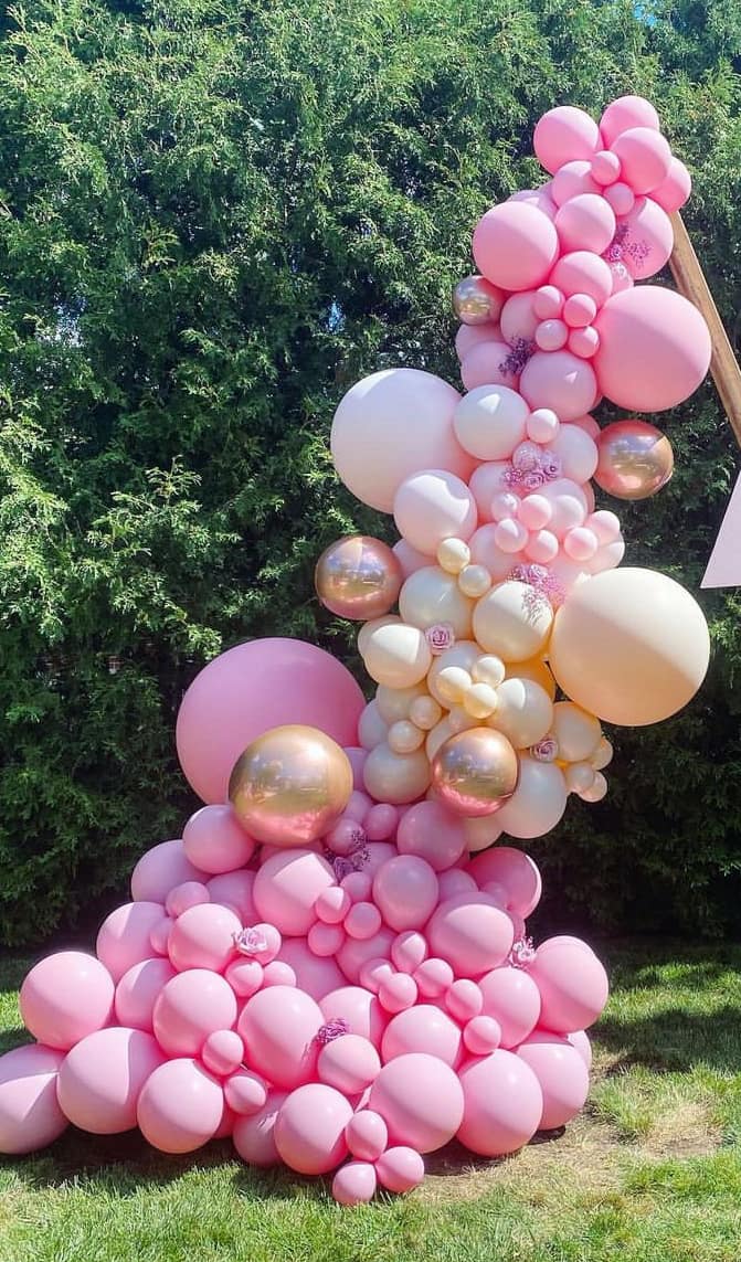 Pink & Cream  Balloon Garland Kit