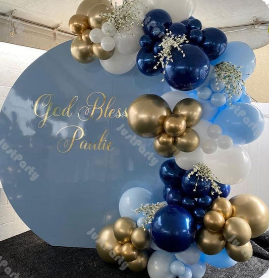 Navy Blue Balloon Garland kit