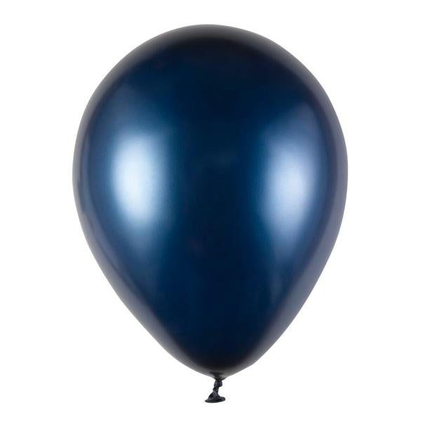 Navy blue latex balloon