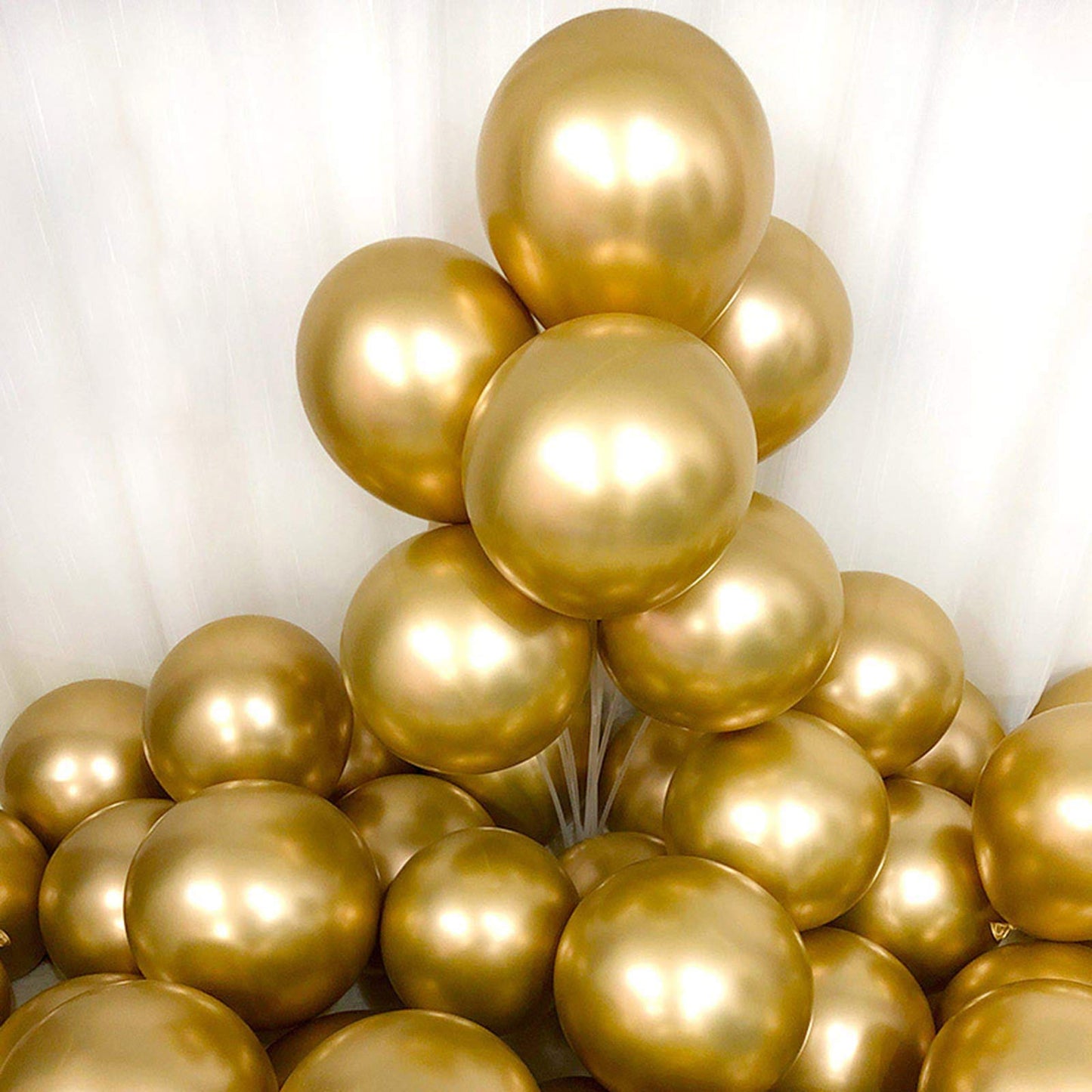 Latex gold chrome balloon