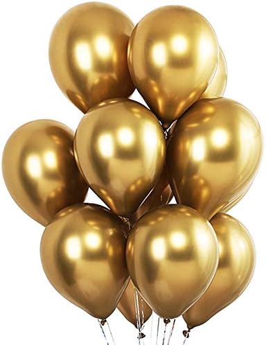 Latex gold chrome balloon