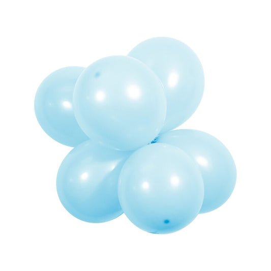 Light blue latex balloon