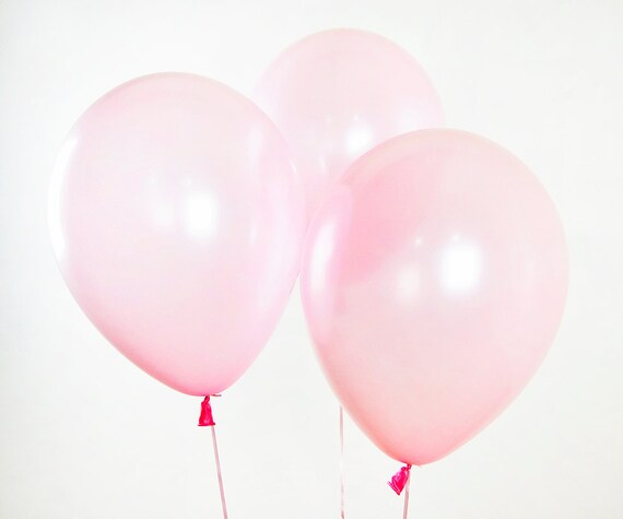 Light pink latex balloon