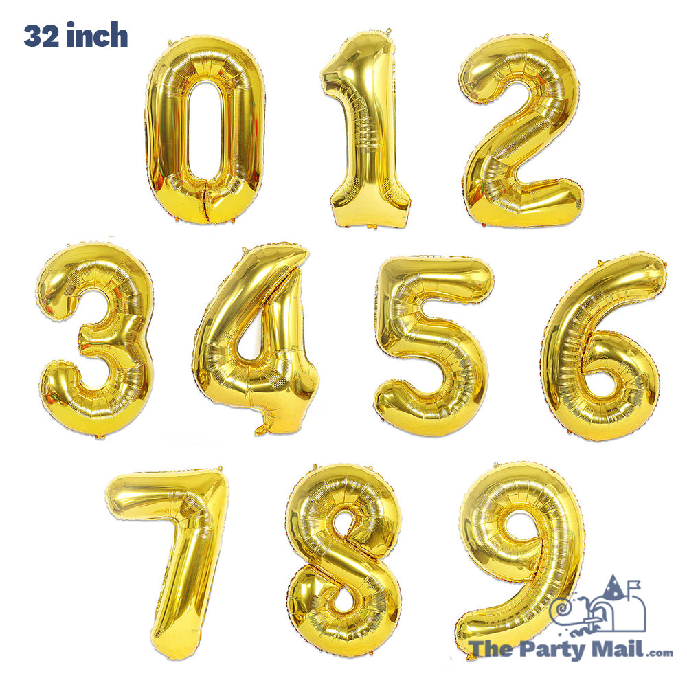 Number foil balloon