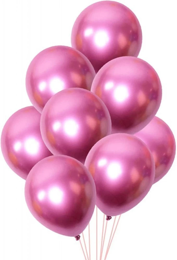 Latex pink chrome balloon