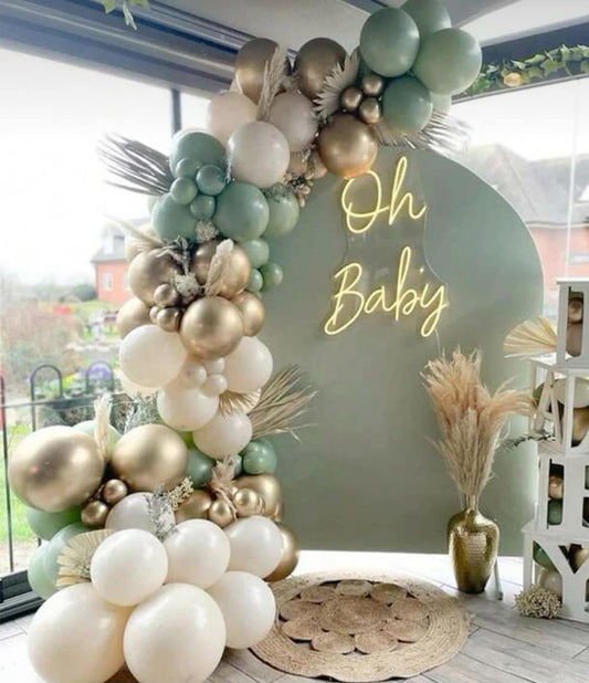 Sage Green & Cream Balloon Garland Kit